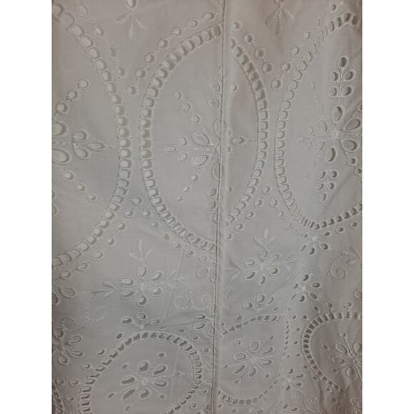 Charo Ruiz Ibiza‎ Women's White Brigid Wide Leg Eyelet Palazzo Trouser Size M - Picture 5 of 6